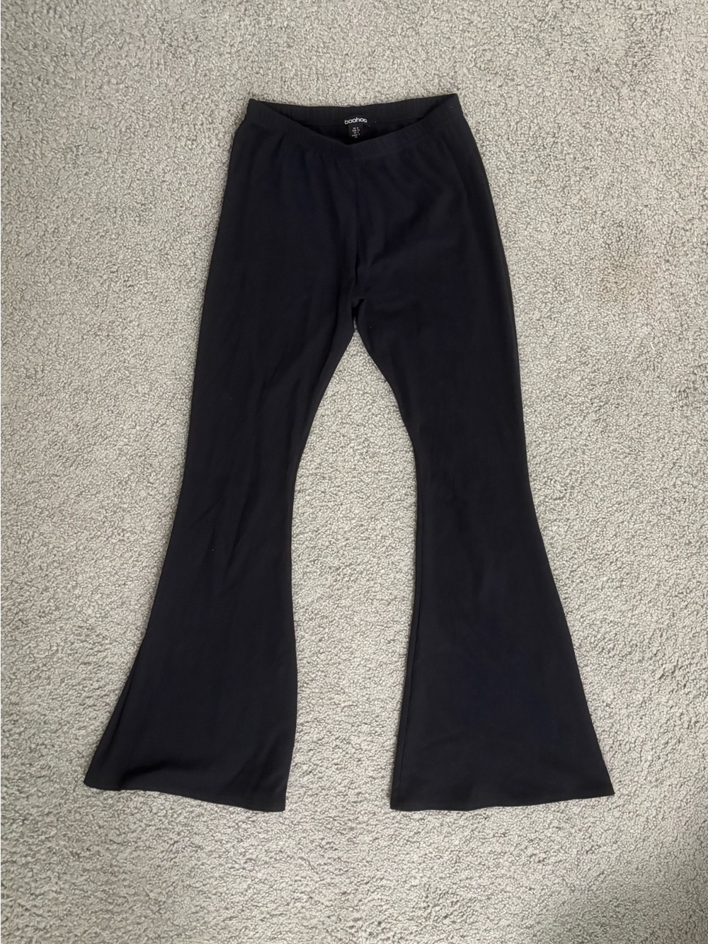 Black Flared Leggings Boohoo